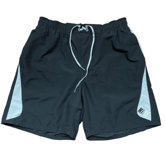 Nike Athletics Black Grey Board Swimming Trunks Shorts Men's Size XL - Picture 1 of 7